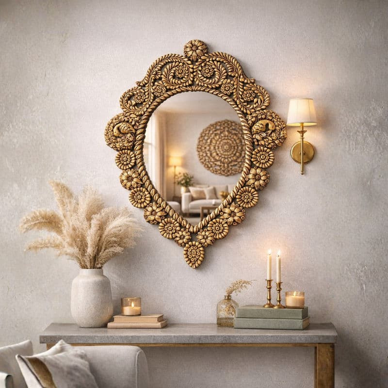 vintage wall mirror
