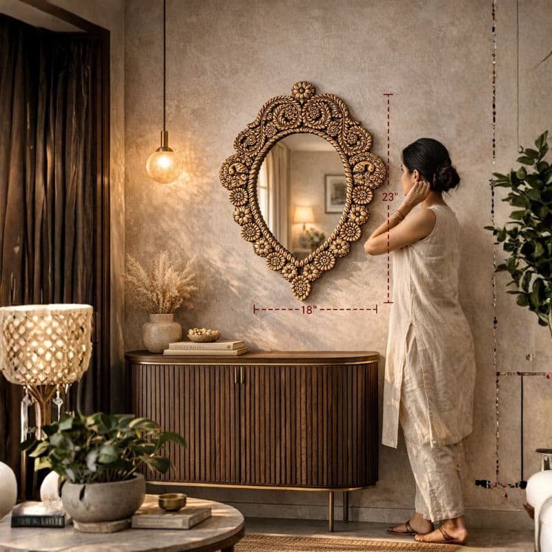 oval decorative mirror