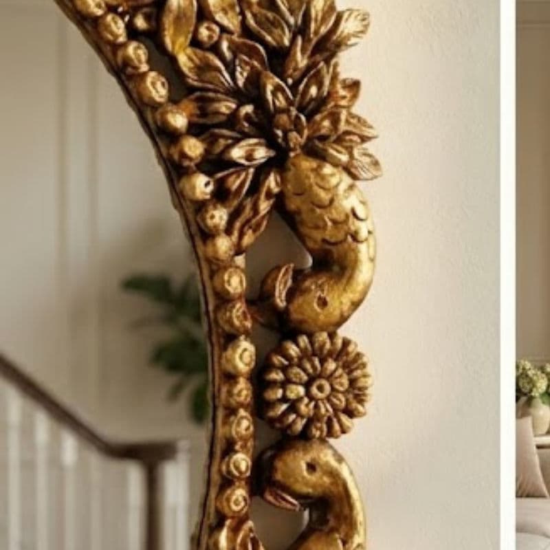 handcrafted mirror decor