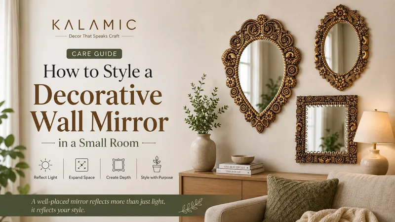 How to Style a Decorative Wall Mirror in a Small Room